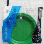 PRATO DESCARTÁVEL 18CM VERDE C/10UN DUDIGO