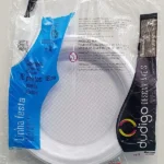 PRATO DESCARTÁVEL 18CM BRANCO CX C/500UN  DUDIGO