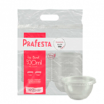 KIT POTE REDONDO BOWL 500ML C/20UN PRAFESTA