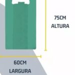 Sacola Verde GG (60x75cm) c/100un Reciclada