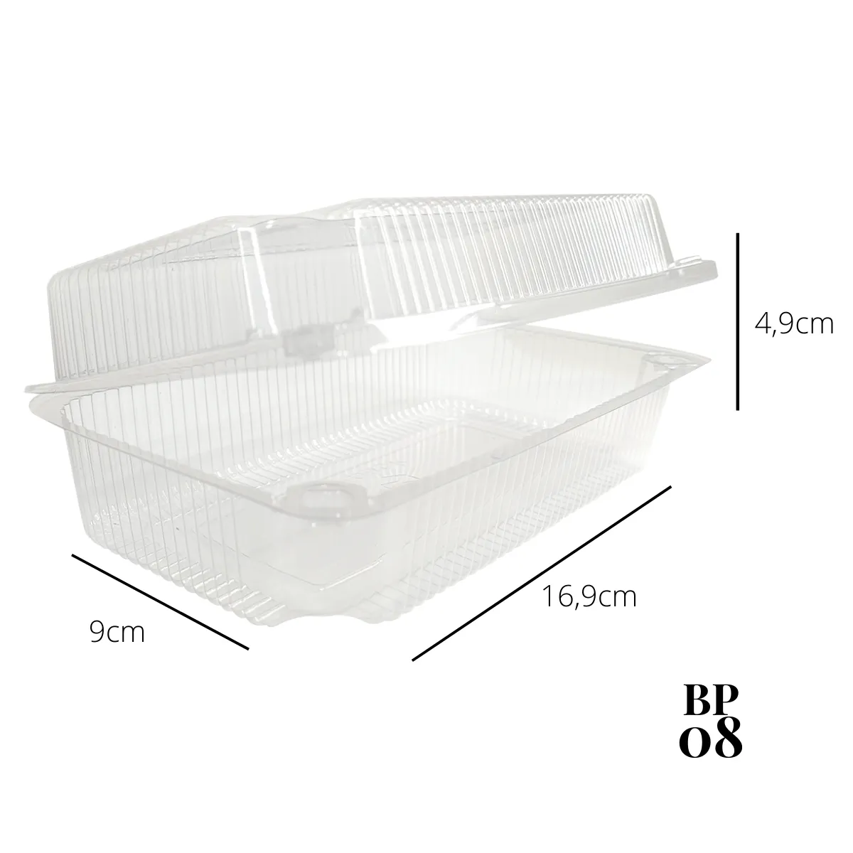 EMBALAGEM PET BP08 CX C/100 - Imagem 2