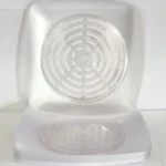 PRATO QUADRADO GRANDE CRISTAL(RESISTENTE) C/10UN