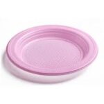 PRATO DESCARTÁVEL 15CM ROSA C/10UN DUDIGO