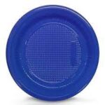 PRATO DESCARTÁVEL 15CM AZUL ESCURO C/10UN DUDIGO