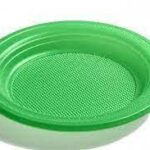 PRATO DESCARTÁVEL 15CM VERDE ESCURO C/10UN DUDIGO