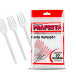 GARFO REFEIÇÃO PREMIUM BRANCO C/50UN PRAFESTA