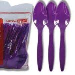 Colher refeição roxa C/50un. Mexa Bem