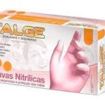 Luva Nitrilica Rosa M Talge