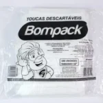 Touca descartável de TNT Branca c/100un Bompack
