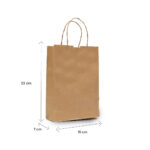 Sacola de Papel Kraft P (15x22x7cm) c/10un